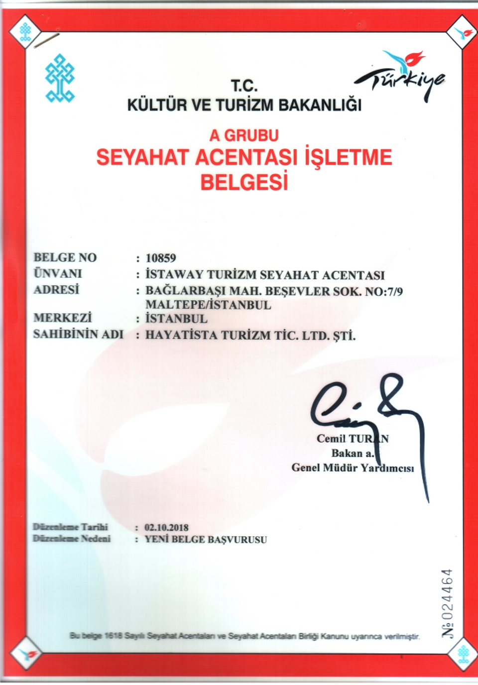 TÜRSAB Licensed Travel Agency